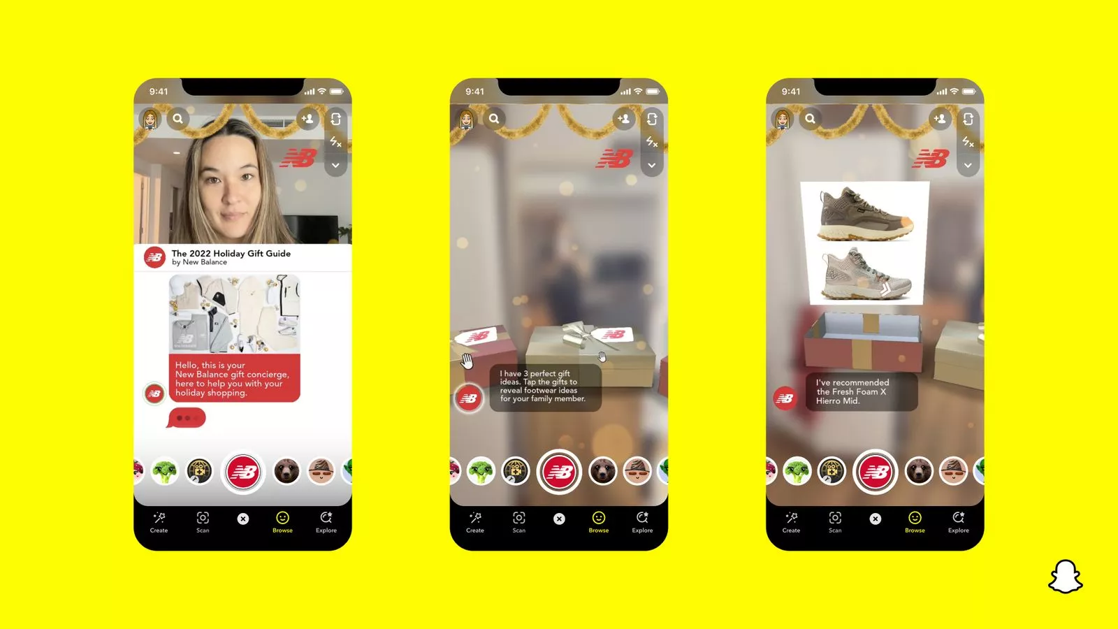 New Balance và Snapchat ra mắt filter AR kích hoạt giọng nói